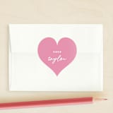"Hearts Galore" - Custom Stickers in Bubblegum by Ashley Rosenbaum - Front