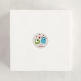 "The Scare Pair" - Custom Stickers in Cream by Oma N. Ramkhelawan - In Use