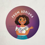 "A Magical Friend" - Custom Stickers in Pulpura by Jen Banks - Front