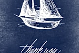 "Sail Away" - Custom Stickers in Navy by Rebecca Bowen - In Use