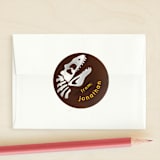 "I Dig You" - Custom Stickers in Cocoa by Cricket and Bee - Front