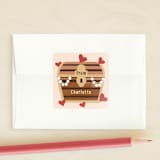 "You're A Treasure" - Custom Stickers in Peach by Jennifer Holbrook - Front