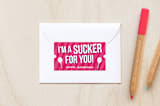 "I'm a Sucker" - Custom Stickers in Magenta by Jody Wody - In Use