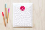 "Prize Ribbon" - Custom Stickers in Raspberry by Jody Wody - Front
