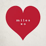 "Little Heart" - Custom Stickers in Ink by Hudson meet Rose - Front