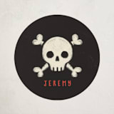 "Arrgh" - Custom Stickers in Navy by Kiersten Garner - Front