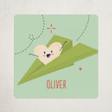 "Plane Awesome" - Custom Stickers in Seafoam by Vera Lim - Front