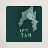 "Hanging Bats" - Custom Stickers in Forest by Caroline Harberd - Front