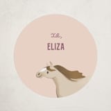 "howdy horses" - Custom Stickers in Cream by Kate Blalock - Front