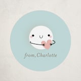 "Pearl-fect friend!" - Custom Stickers in Sea by Itsy Belle Studio - Front