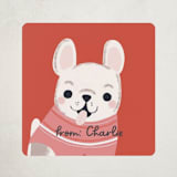 "Yappy V-Day!" - Custom Stickers in Blush by Itsy Belle Studio - Front