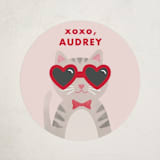 "Coolest Cat" - Custom Stickers in Cotton Candy by Shirley Lin Schneider - Front