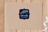 "Festive Foliage" - Custom Stickers in Navy by Hooray Creative - Front