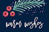 "Festive Foliage" - Custom Stickers in Navy by Hooray Creative - In Use