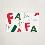 "Fa La Llama" - Custom Stickers in Snow by Baumbirdy - Front