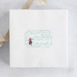 "Winter Skate" - Custom Stickers in Snow by Meggy Masters - Front