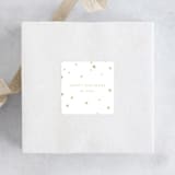 "Starry Celebration" - Custom Stickers in Gold by Lori Wemple - Front