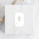 "gingham stars" - Custom Stickers in Buttercream by Carolyn Nicks - Front