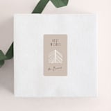 "line forest II" - Custom Stickers in Latte by Anastasia Makarova - Front