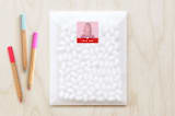 "Heart Centerfold" - Custom Stickers in Strawberry by Stacey Meacham - Front