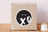 "Xs & Os Wrapping Paper" - Custom Stickers in Black & White by Made by Alyx - Front