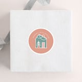 "Holiday Streets" - Custom Stickers in Spice Drops by Charter Oaks Creative - Front