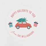 "Holiday Icons" - Custom Stickers in Cream by Rebecca Humphreys - In Use