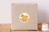 "Rockabye" - Custom Stickers in Tangerine by Betta - Front