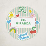 "lets stick together" - Custom Stickers in Wasabi by Creo Study - Front