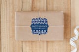 "Bohemian Border" - Custom Stickers in Blueberry by Susanne Kasielke - Front