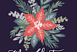"Folk Florals" - Custom Stickers in Navy by Hooray Creative - In Use