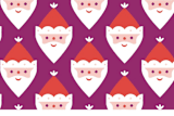 "Little Santas" - Custom Stickers in Plum by Bob Daly - In Use