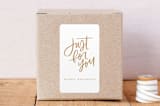"Just For You Brush" - Custom Stickers in Hot Toddy by Kristen Smith - Front