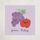 "Sip Sip Hooray" - Custom Stickers in Grape by Annie Holmquist - Front