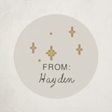 "max aura points" - Custom Stickers in Golden by Jessica Yeo - Front