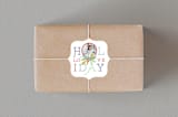 "Oh Big Holiday" - Custom Stickers in Gum Drops by Carole Crohan - CaroleeXpressions - Front