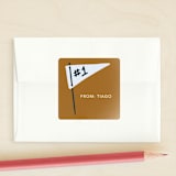 "We make a great team." - Custom Stickers in Navy by Calee A.H. Cecconi - Front