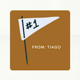 "We make a great team." - Custom Stickers in Navy by Calee A.H. Cecconi - In Use