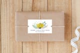"Botanical" - Custom Stickers in Daffodil by Beth Schneider - Front