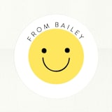 "Happy" - Custom Stickers in Butter by Angela Thompson - In Use