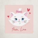 "Disney's Aristocats Adorable Marie" - Custom Stickers in Rose by Leia Matt - Front