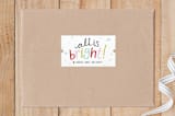 "All is Bright" - Custom Stickers in Gum Drops by Abby Munn - Front