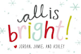 "All is Bright" - Custom Stickers in Gum Drops by Abby Munn - In Use