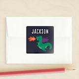 "Dragon" - Custom Stickers in Mystic by Kacey Kendrick Wagner - Front