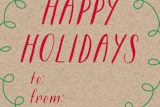"Hand Drawn Holiday" - Custom Stickers in Kraft by Erin Niehenke - In Use