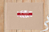 "Handdrawn Holiday" - Custom Stickers in Strawberry by Beth Schneider - Front
