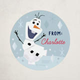 "Disney's Olaf Warm Hugs" - Custom Stickers in Frost by Oma N. Ramkhelawan - Front