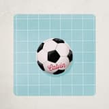 "Have a Kickin' Valentines" - Custom Stickers in Powder Blue by Meagan Griffin - Front