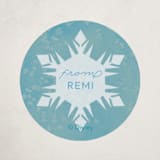 "Disney's Elsa Snowflake Valentine" - Custom Stickers in Turquoise by Holly Whitcomb - Front