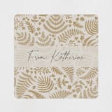 "gold ferns" - Custom Stickers in Gilded by Mercedes - In Use